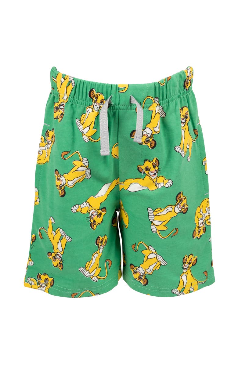 Disney Lion King Simba 2-Piece T-Shirt and Shorts Set, Alternate, color, Simba Green Ivory