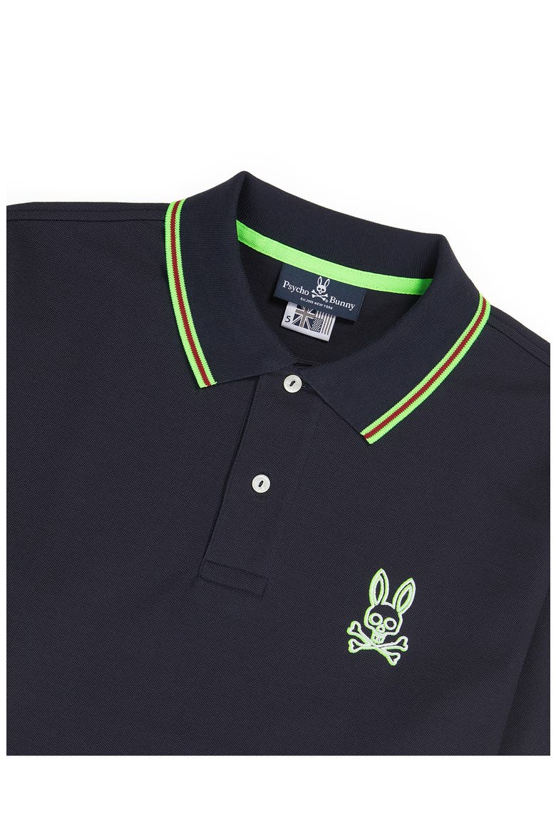 Gresham Tipped Piqué Polo, Alternate, color, NAVY