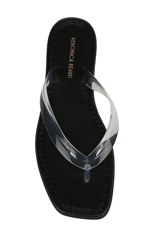 Veronica Beard Clea Flip Flop In Clear