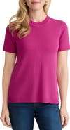 Jones New York Short Sleeve Rib Sweater