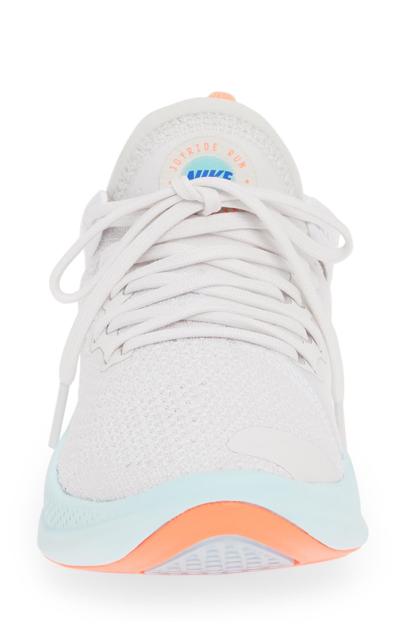 Joyride Run Flyknit Running Shoe, Alternate, color, WHITE/ RACER BLUE/ PLATINUM