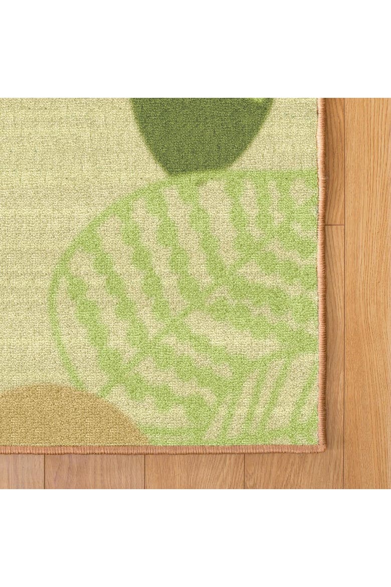 Sense of Place Leaf Carpet - Green - 4' x 6' Rectangle, Alternate, color, Green