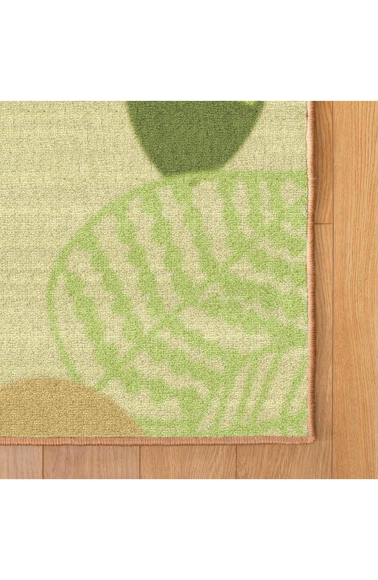 Kaplan Early Learning Company Sense of Place Green Leaf Carpet - 6' X 9', Alternate, color, Green