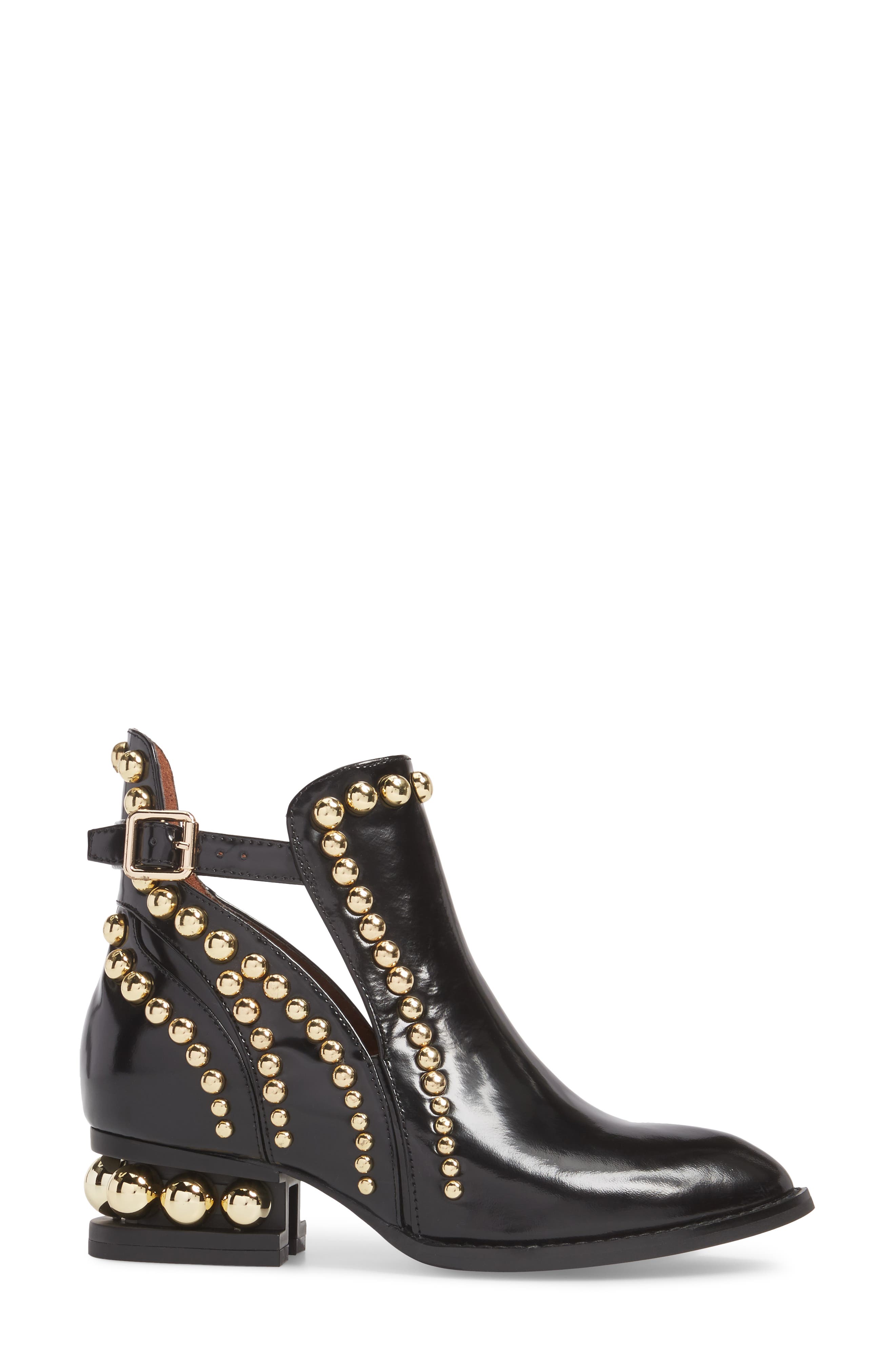 Rylance Studded Bootie, Alternate, color, BLACK BOX GOLD