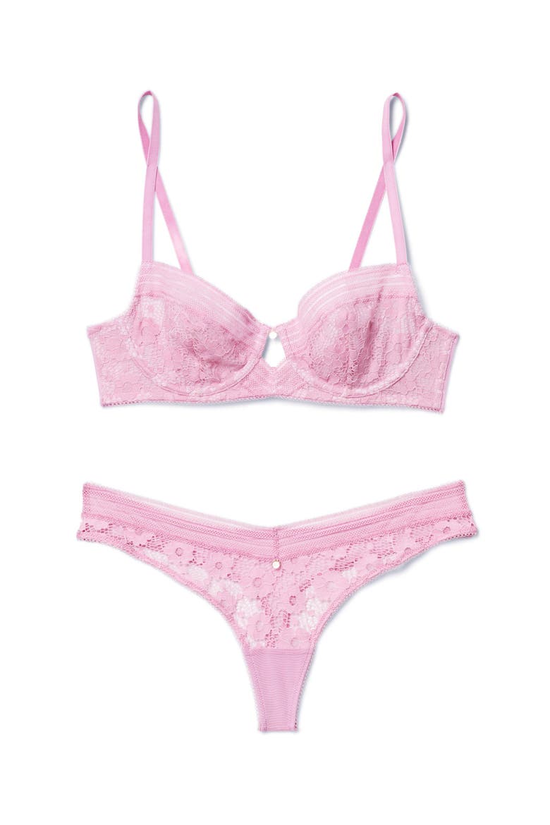 Nolie Unlined Demi Bra, Alternate, color, Medium purple