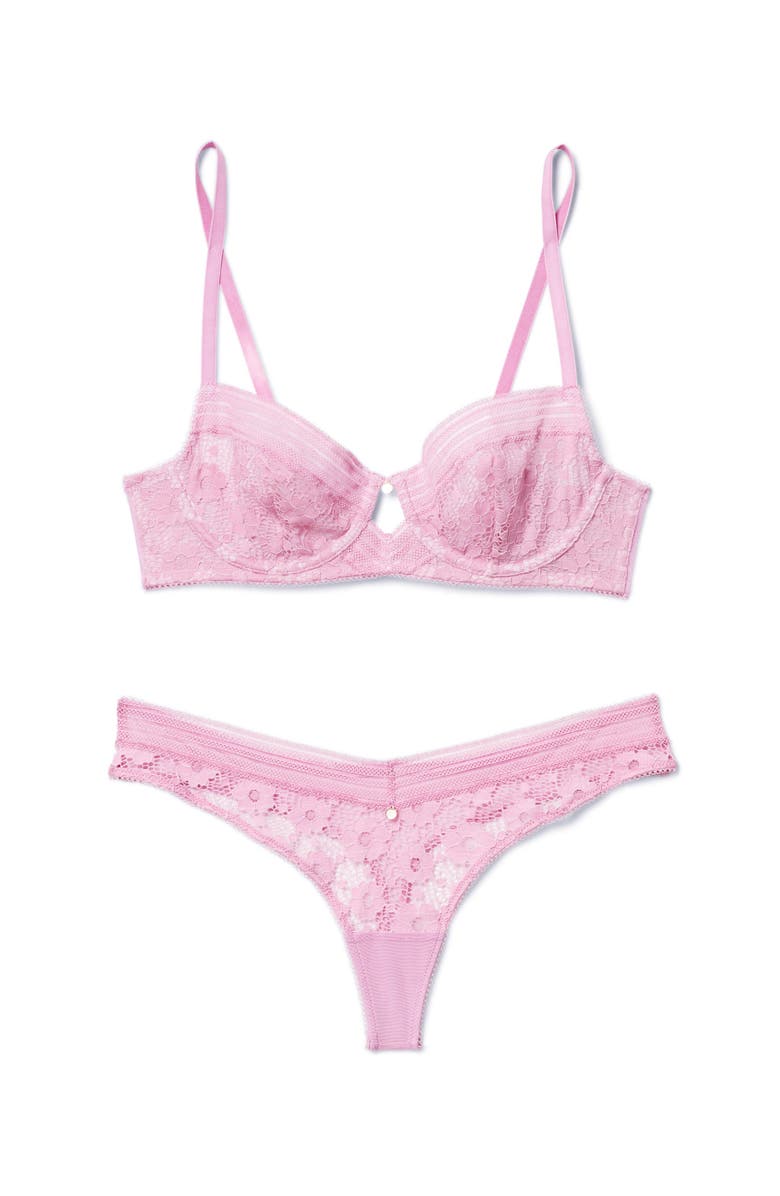 Adore Me Nolie Unlined Demi Bra, Alternate, color, Medium Purple