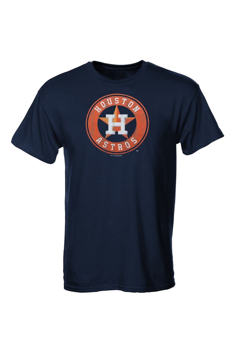 Houston Astros Youth Distressed Logo T-Shirt - Navy Blue, Main, color, Navy