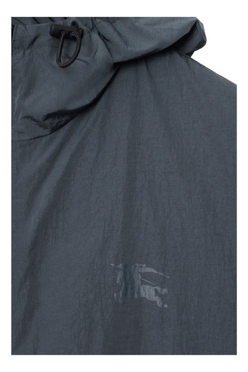 Burberry Ekd Badge Nylon Jacket In Magnet