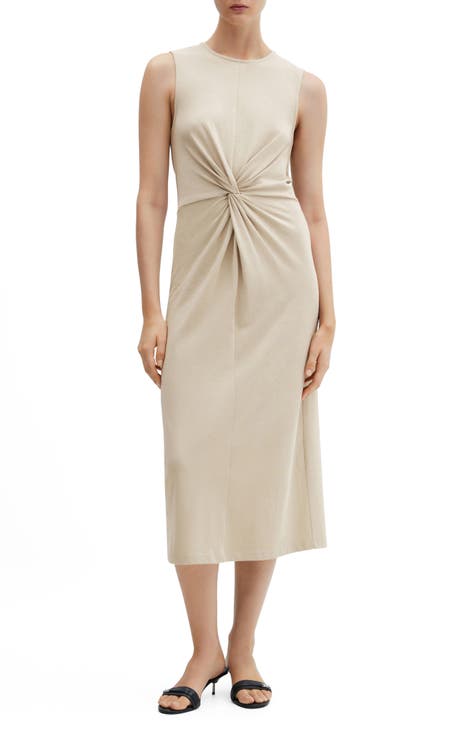 Chloe® | Midi dress with knot detail main image 1