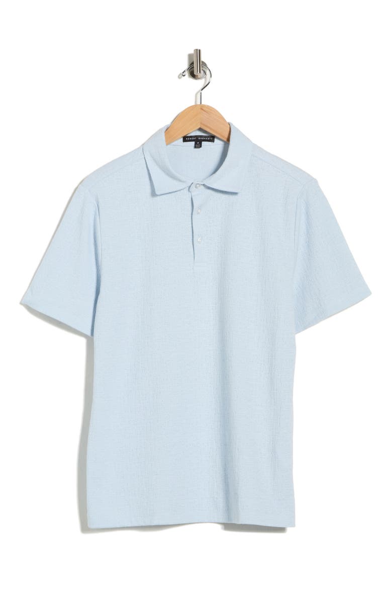 Leif Cotton Blend Polo, Alternate, color, BLUE HAZE