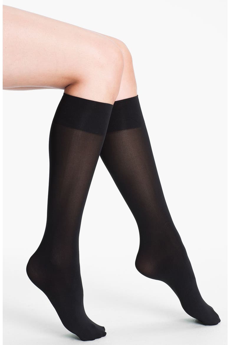 Ultimate Opaque Trouser Socks, Main, color, BLACK