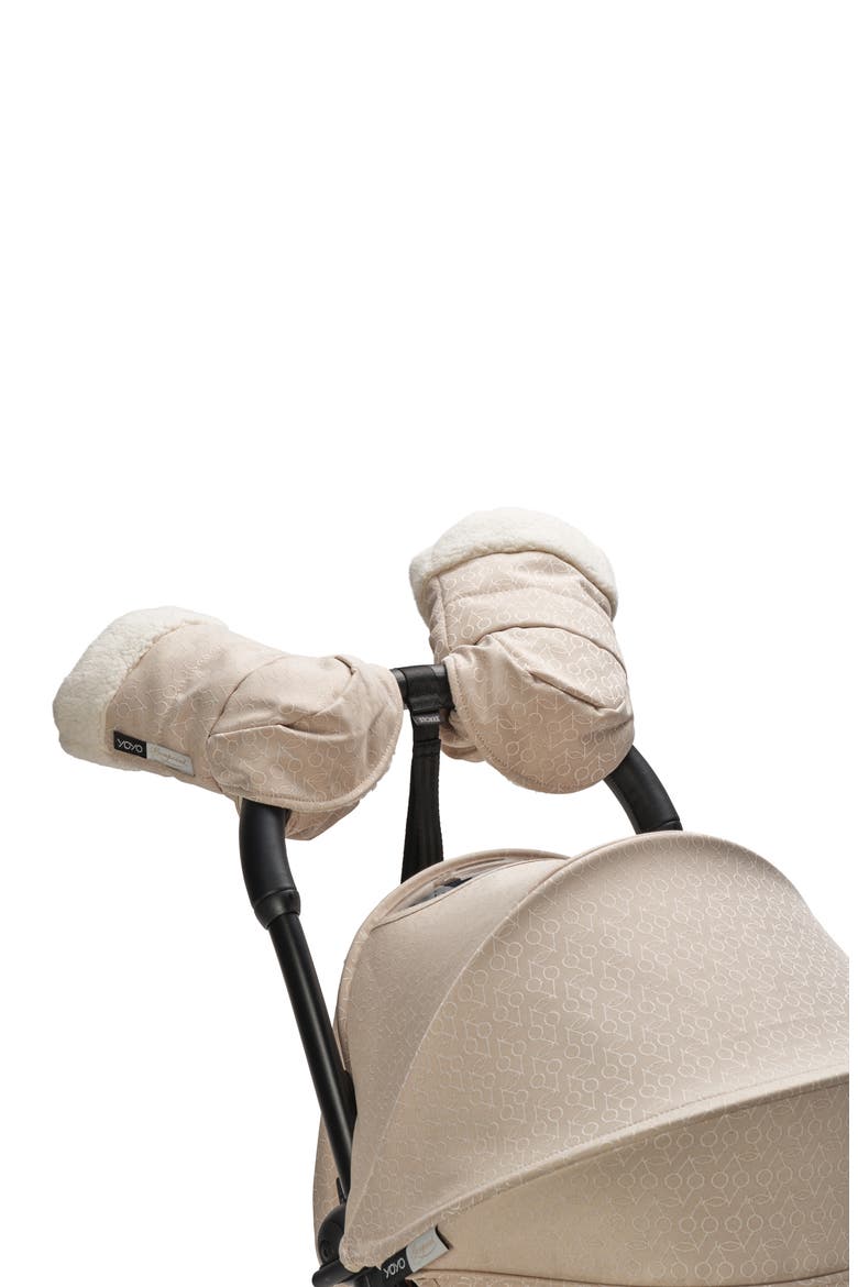x Bonpoint YOYO Water Repellent Stroller Mittens, Alternate, color, BEIGE