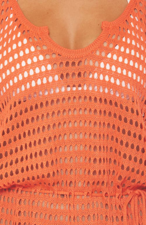 Becca Playa Open Stitch Cover-up Minidress