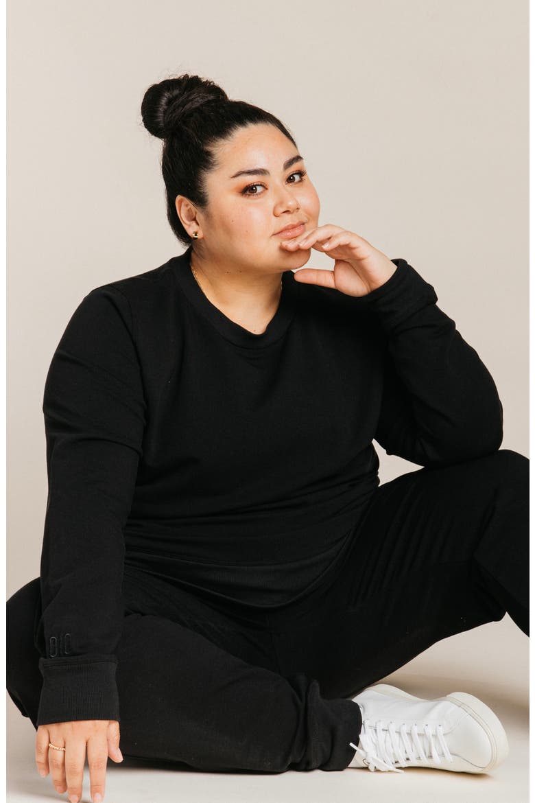 Women's SoftCore Classic Crewneck, Alternate, color, Black