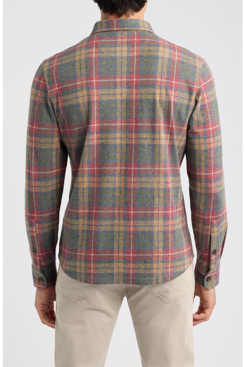 Yule Tartan Button Up Shirt, Alternate, color, FOREST