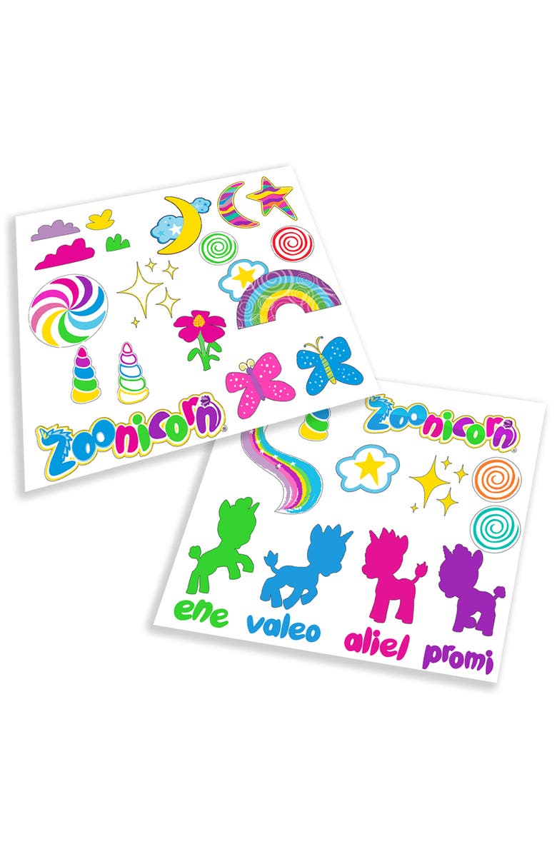 Zoonicorn Color Me 8 Inch Figure Customizable Toy with Markers & Stickers, Kids 3+, Alternate, color, Multicolored