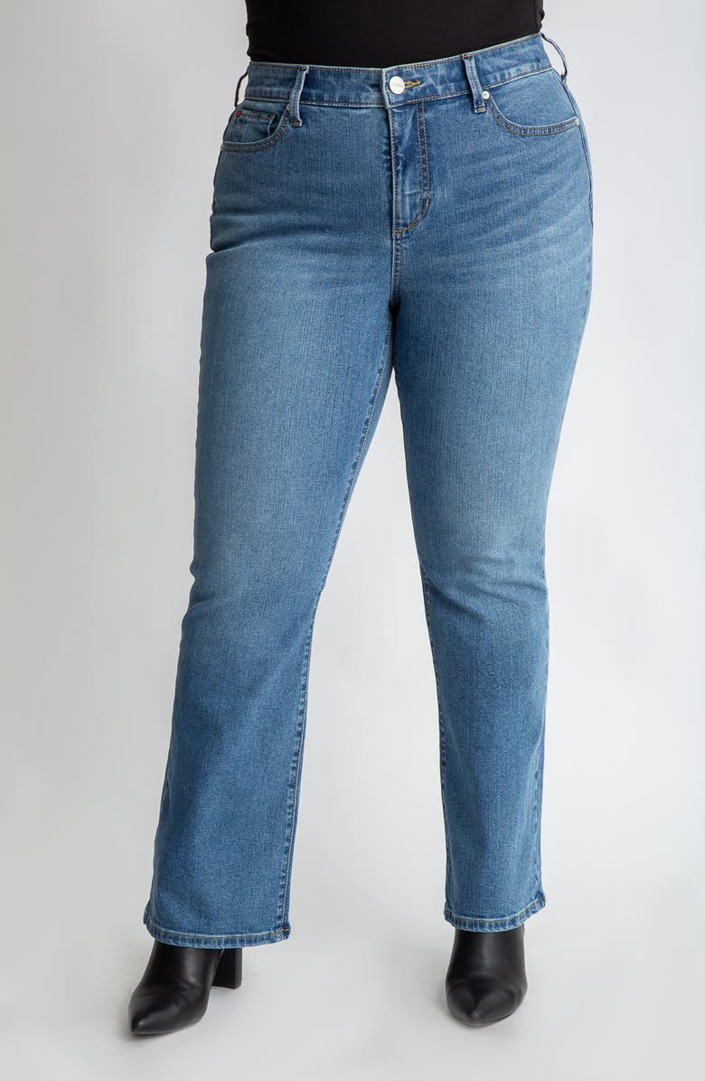 SLINK Jeans High Waist Bootcut Jeans, Main, color, 