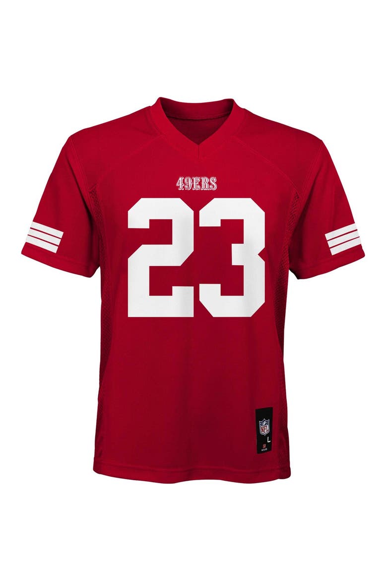 Preschool Christian McCaffrey Scarlet San Francisco 49ers Replica Player Jersey, Alternate, color, Scarlet