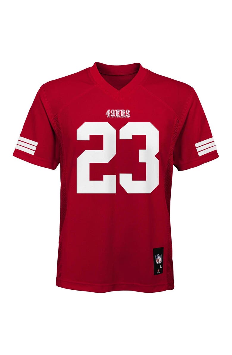 Outerstuff Preschool Christian McCaffrey Scarlet San Francisco 49ers Replica Player Jersey, Alternate, color, Scarlet