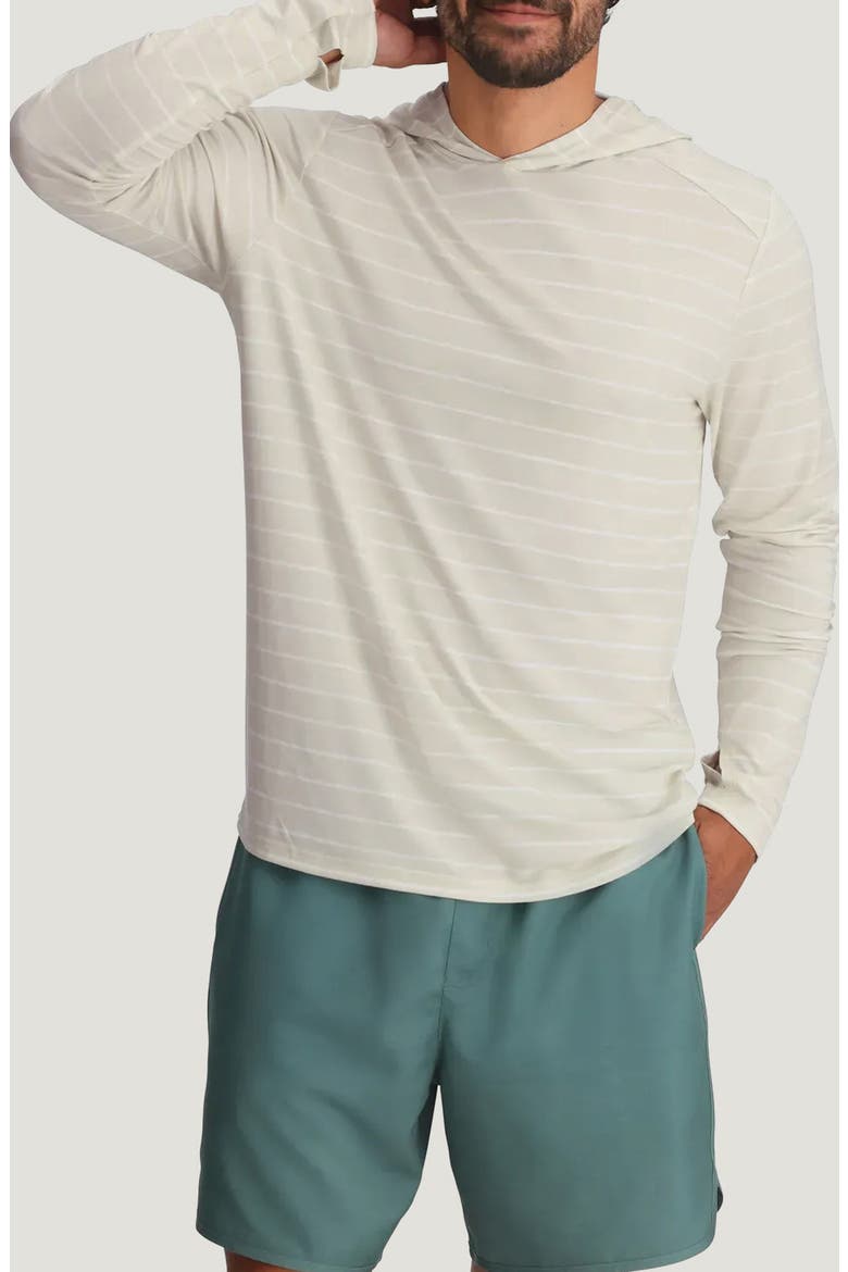 Shade UPF 50+ Hoodie, Main, color, DASH STRIPE BIRCH