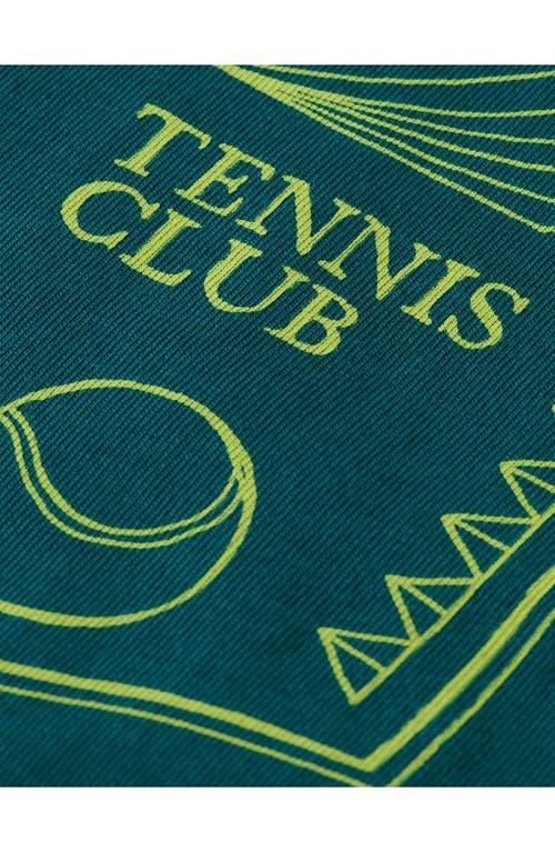 Scotch & Soda Tennis Club Graphic T-shirt In Pitch Green