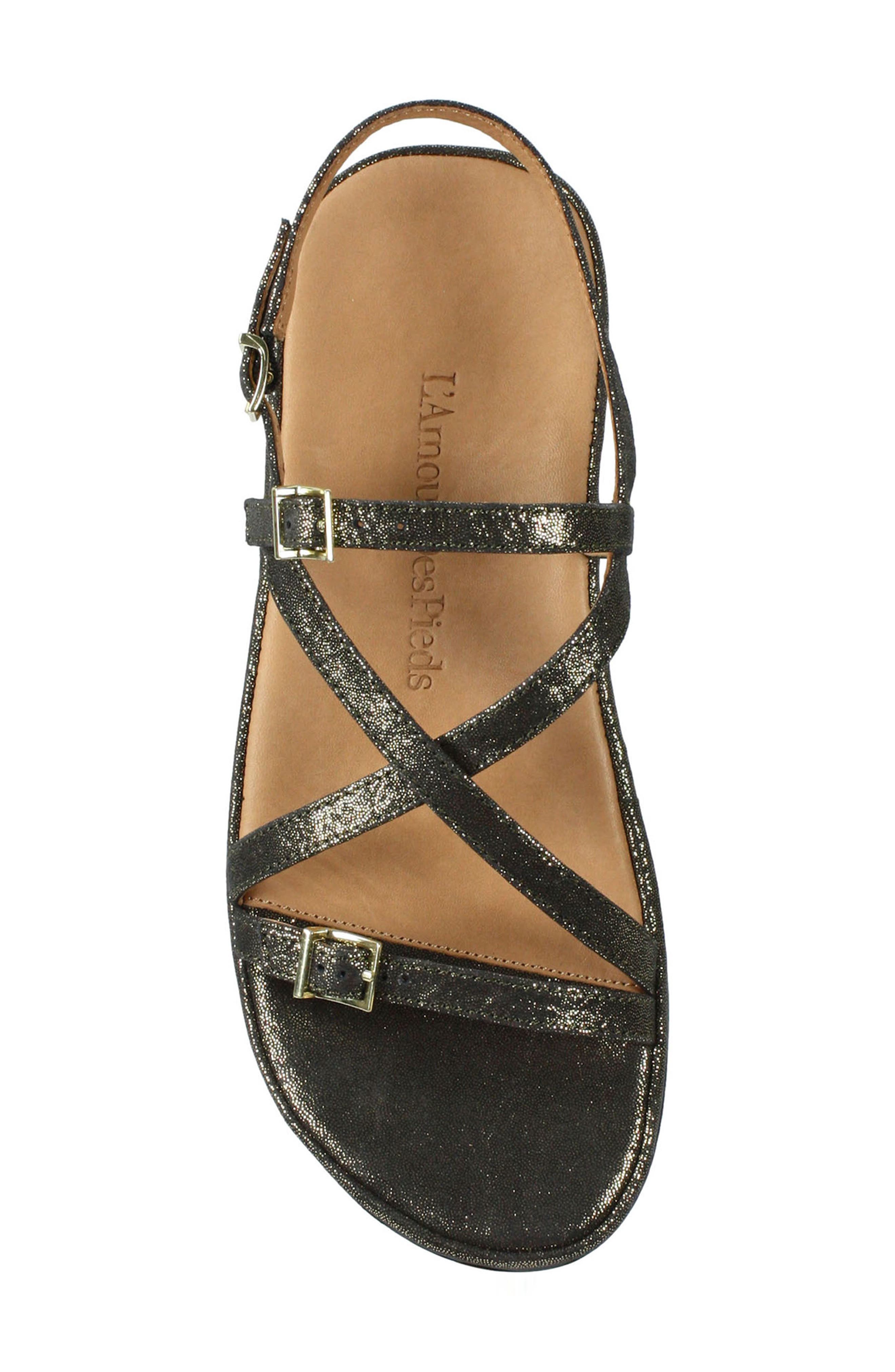 L'Amour des Pieds 'Verdun' Crisscross Sandal, Alternate, color, 