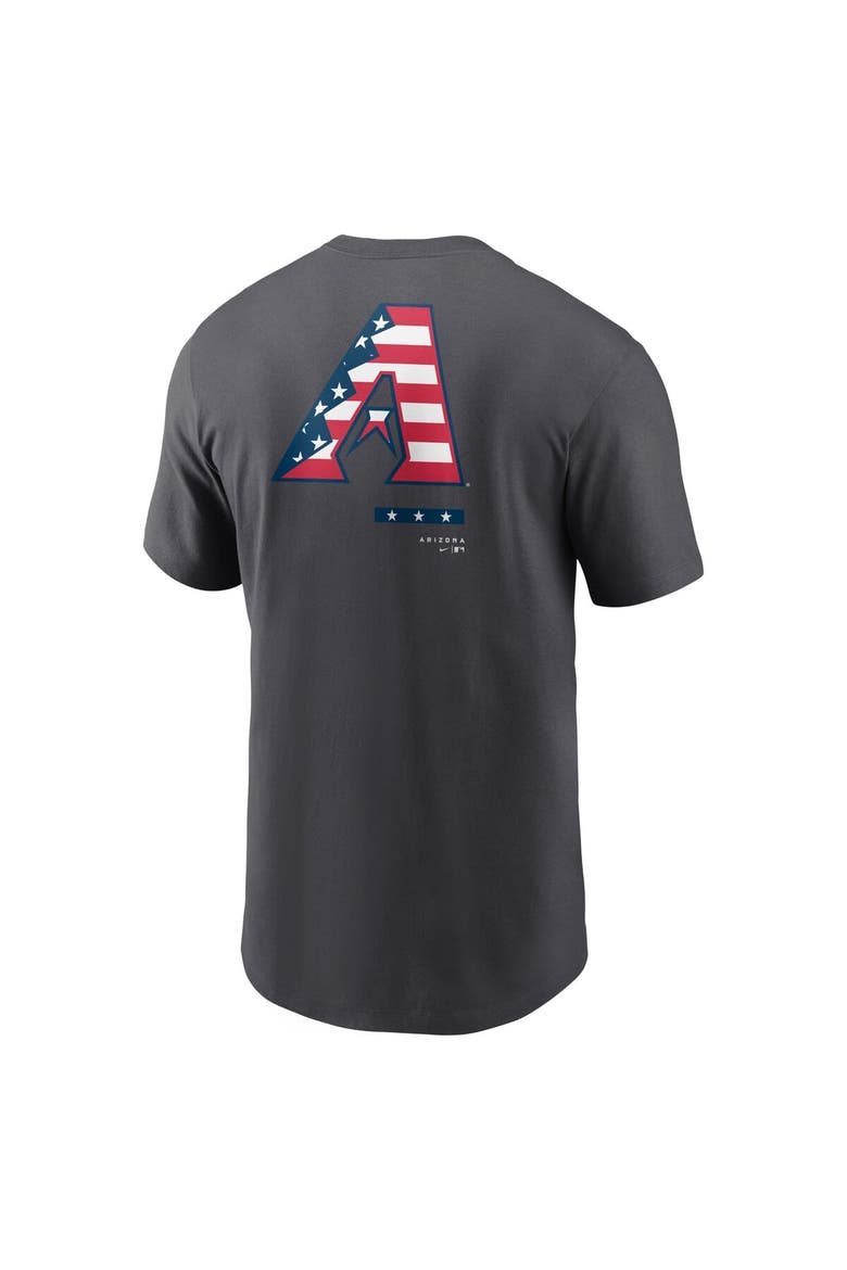 Men's Nike Anthracite Arizona Diamondbacks Americana T-Shirt, Alternate, color, Anthracite