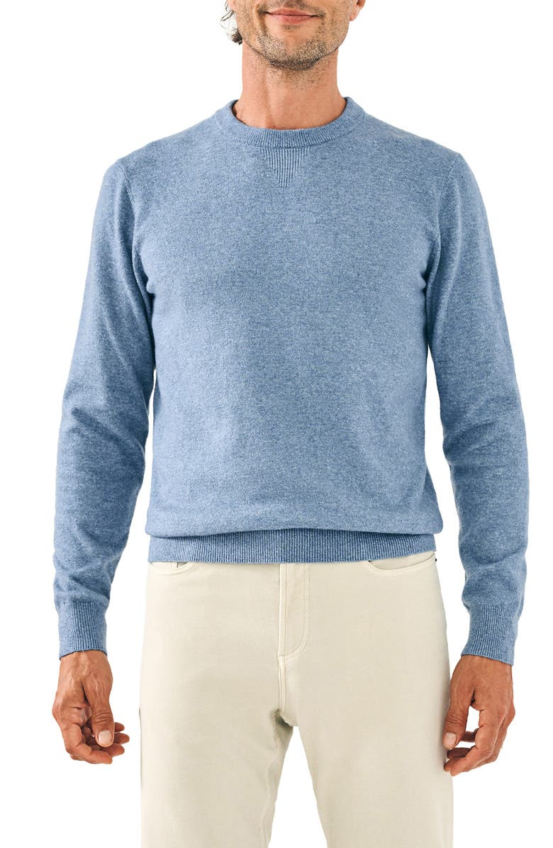 Faherty Jackson Organic Cotton Blend Performance Sweater, Main, color,