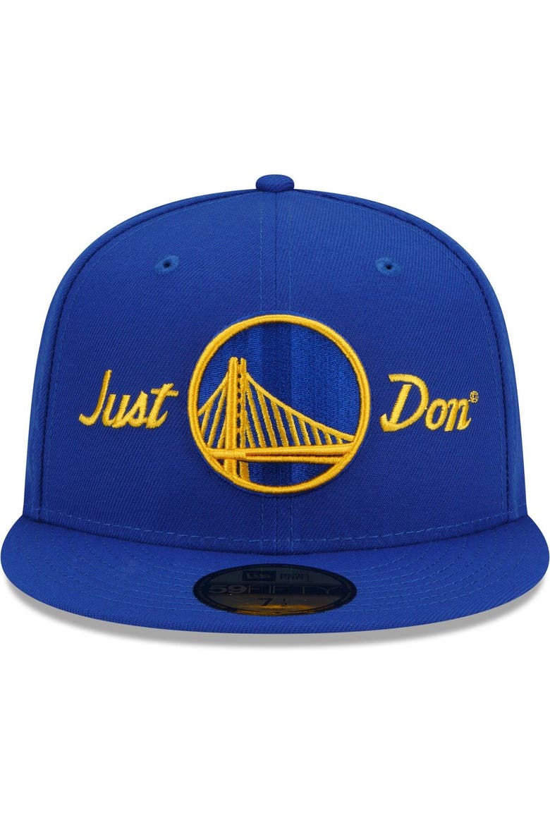 Men's New Era x Just Don Royal Golden State Warriors 59FIFTY Fitted Hat, Alternate, color, Royal