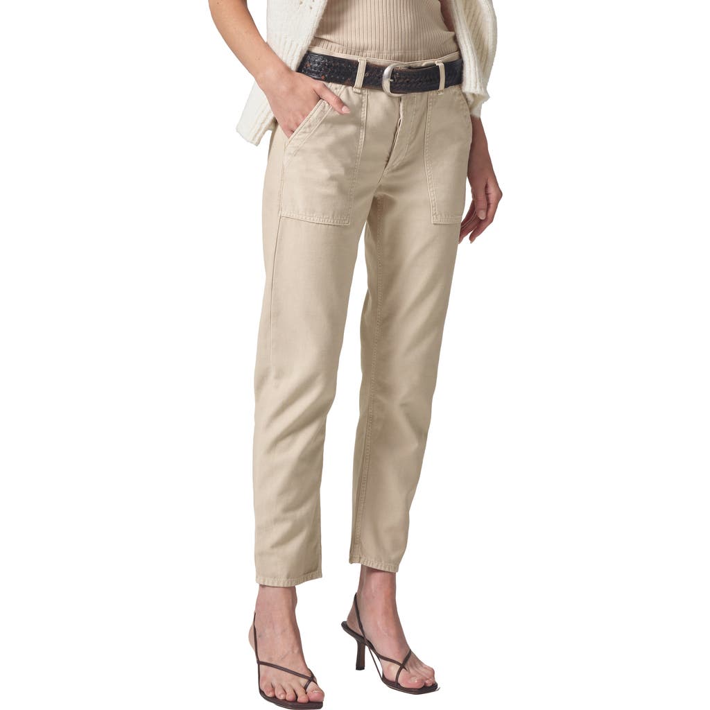 Citizen Of Humanity Citizens Of Humanity Leah Sateen Cargo Pants In Sand