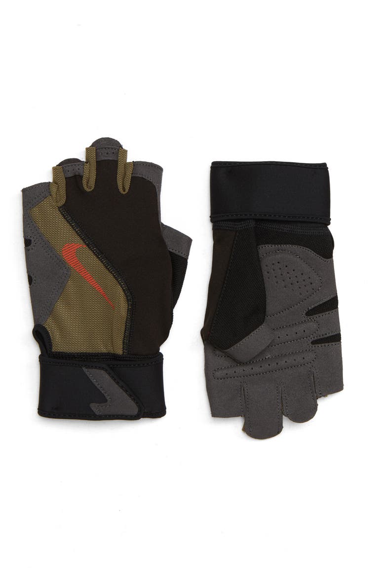Premium Training Gloves, Main, color, BLACK/ CRIMSON/ OLIVE