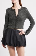 LoveShackFancy Ferra Embellished Crop Cardigan
