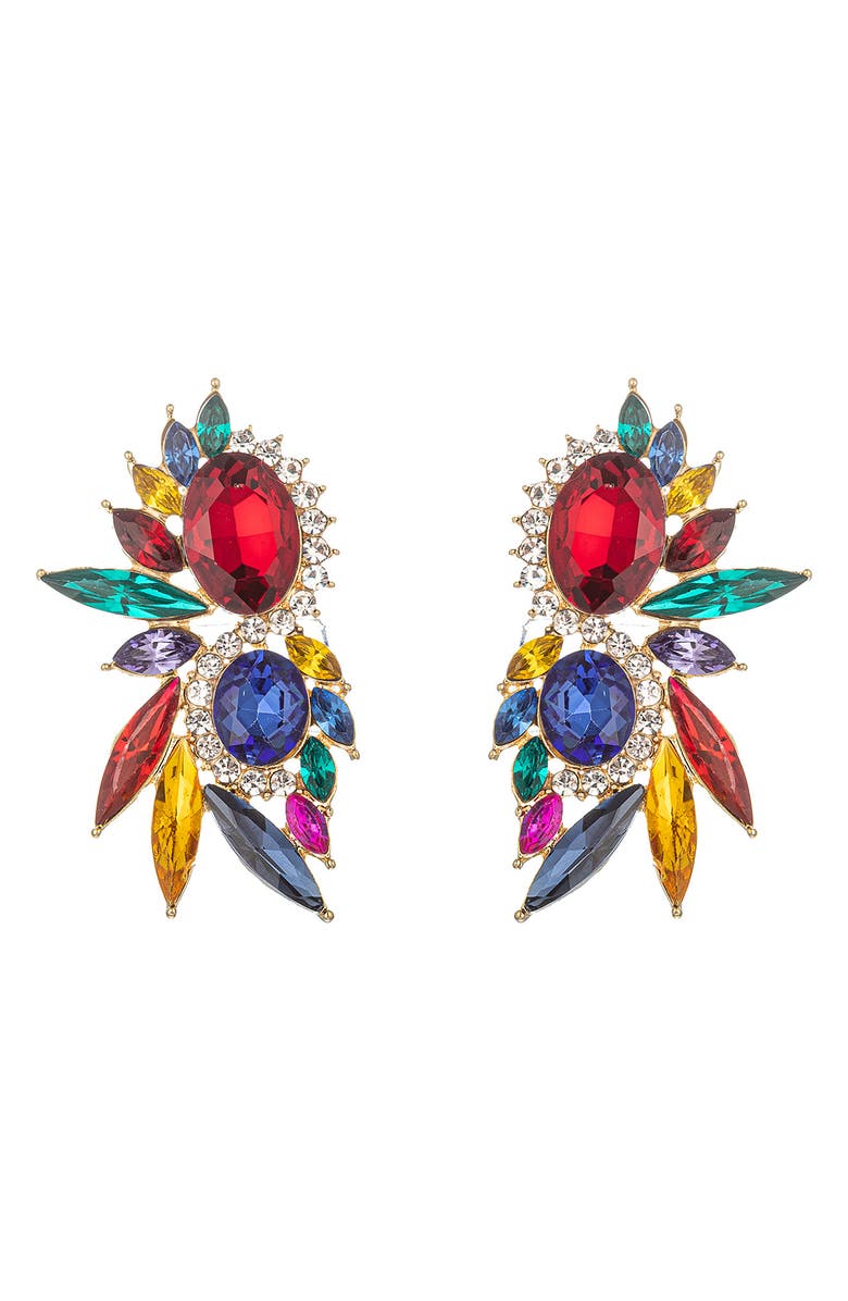EYE CANDY LOS ANGELES Laguna Statement Earrings, Main, color, Gold