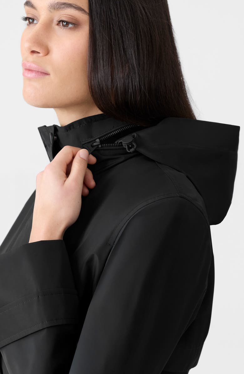 Mackage Magdalena Water Repellent Raincoat with Stowaway Hood, Alternate, color, 