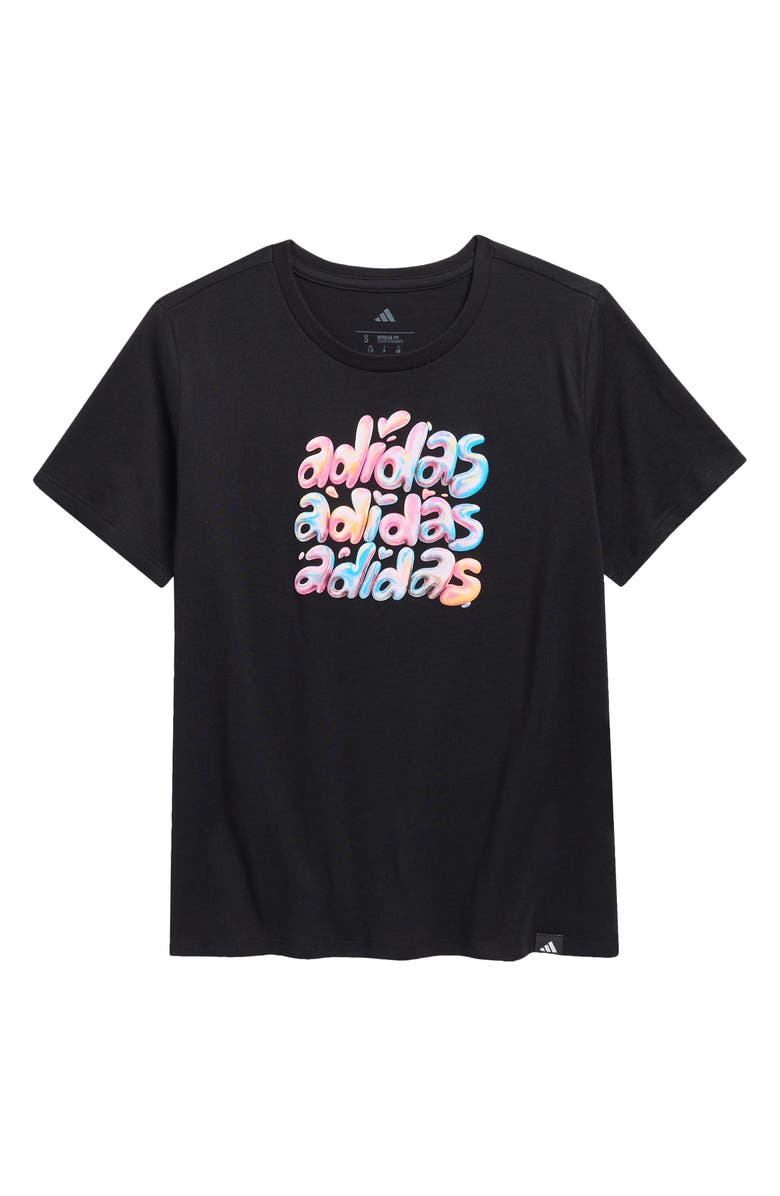 adidas Kids' Jersey Graphic T-Shirt, Main, color, Black Multi