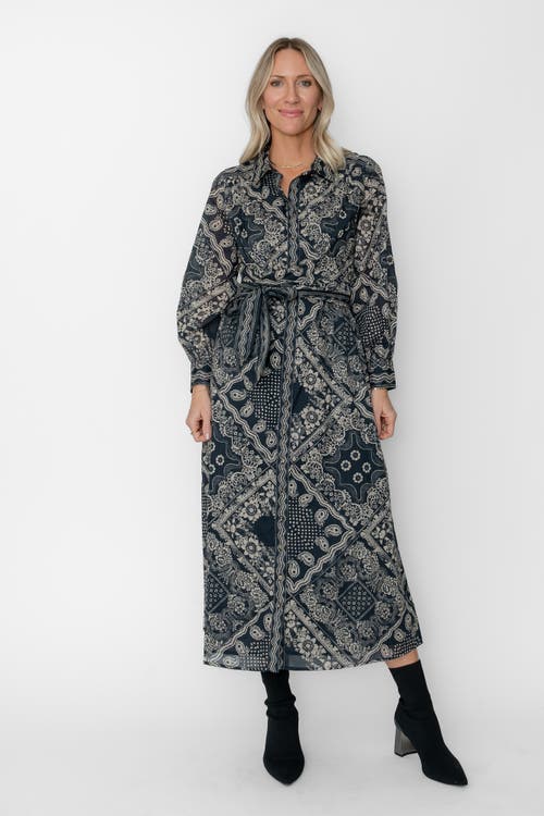 West Of Nadine Midi Dress In Multi