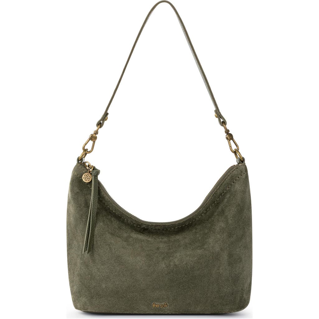 The Sak Jasmine Small Hobo In Moss Suede