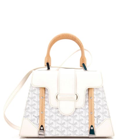 Saigon Top Handle Bag Coated Canvas with Leather PM