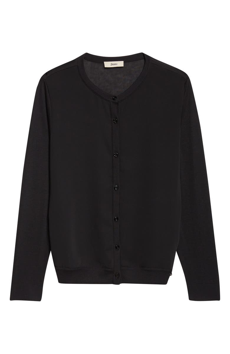 Herno Cady Knit Cardigan, Alternate, color, 9300 Black