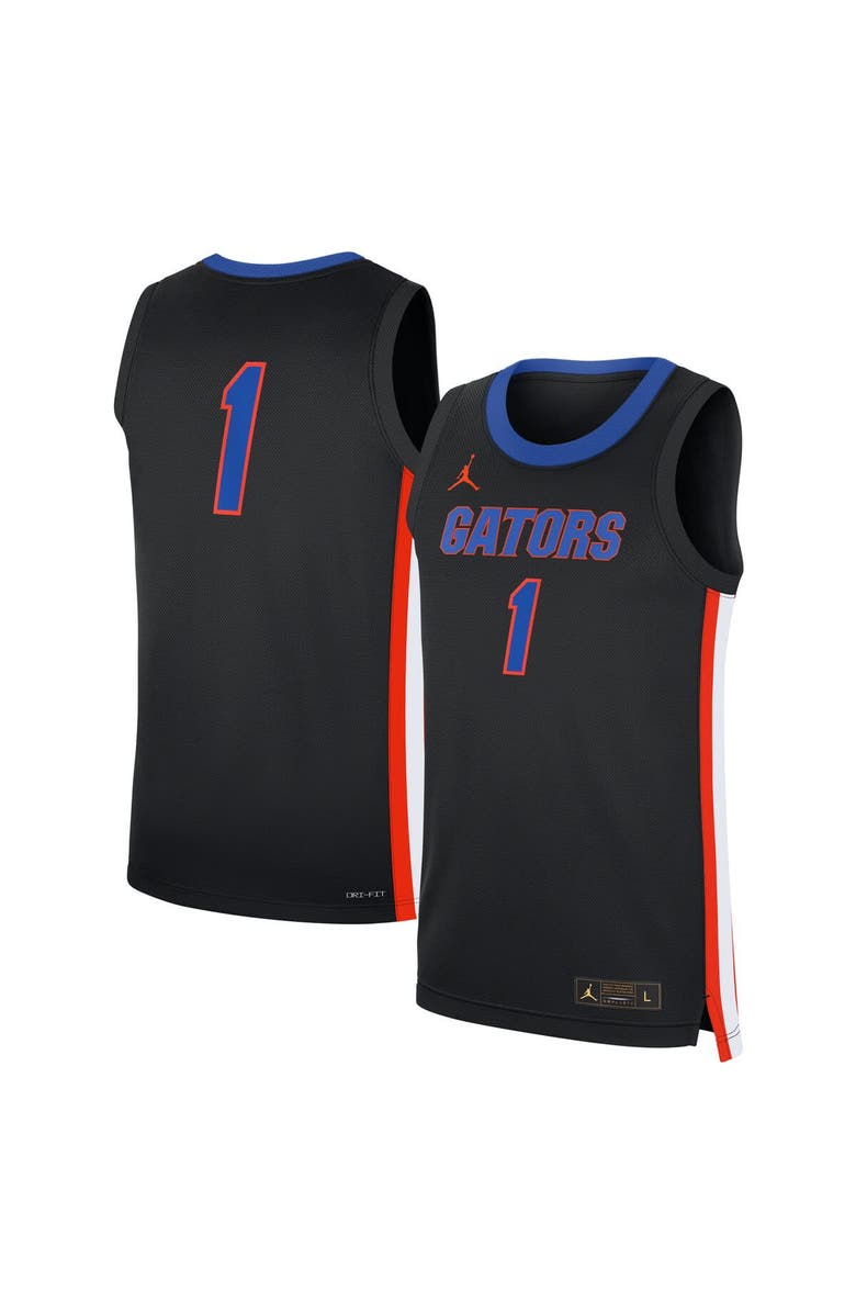 Jordan Brand Men's Jordan Brand #1 Black Florida Gators Alternate Replica Jersey, Main, color, Black