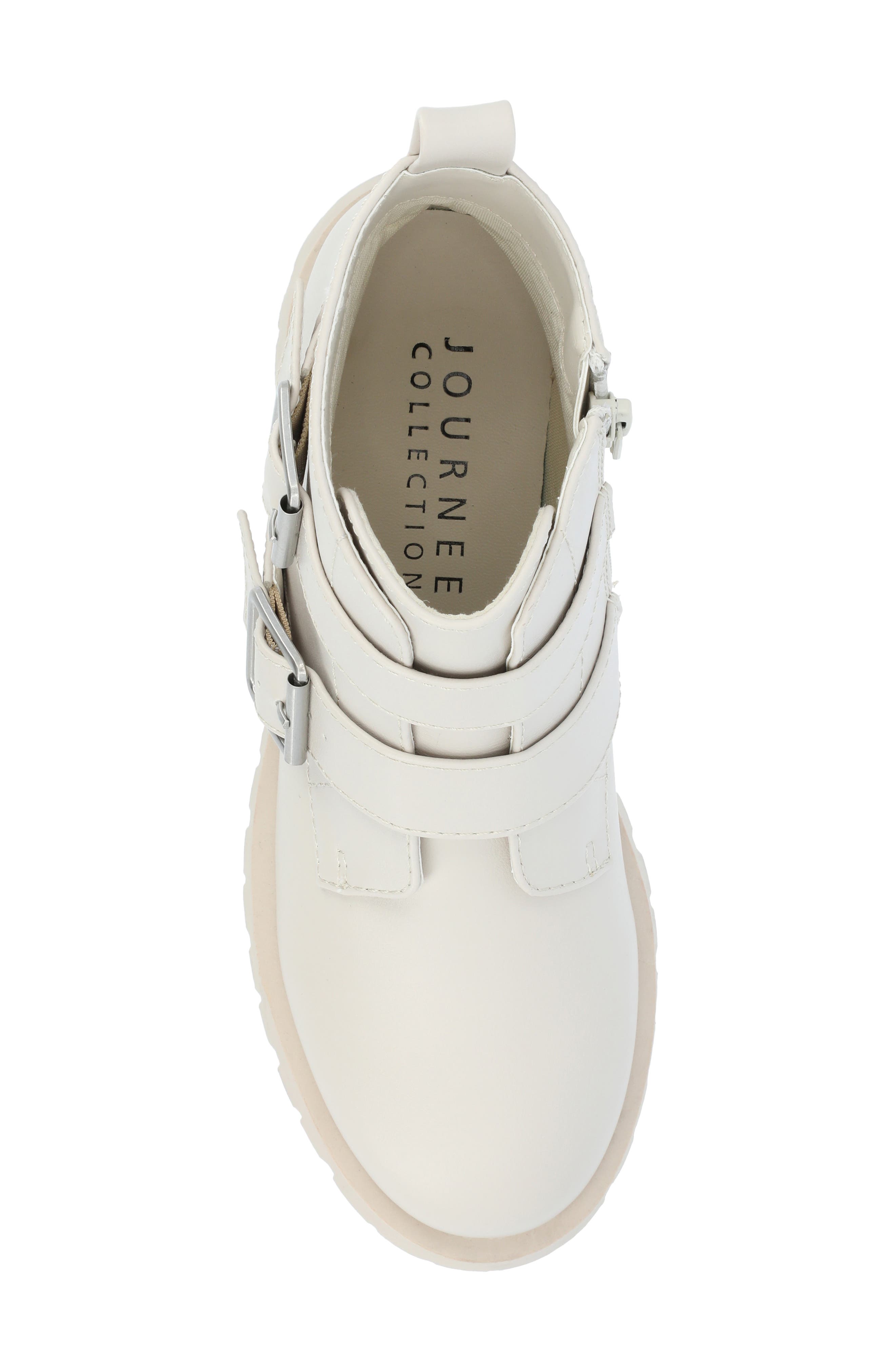 Maebry Buckle Bootie, Alternate, color, BONE