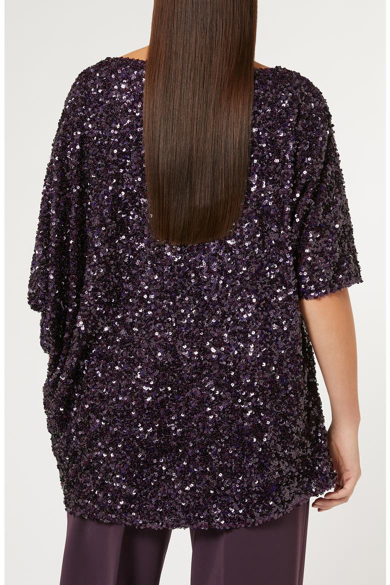 Dorotea Sequin Tunic Top, Alternate, color, BORDEAUX