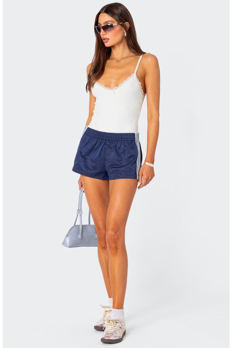 Gloria Lace Detail Rib Bodysuit, Alternate, color, WHITE