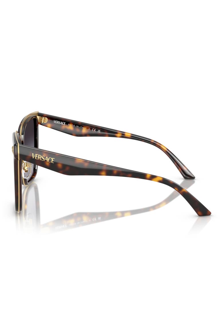 58mm Butterfly Sunglasses, Alternate, color, HAVANA