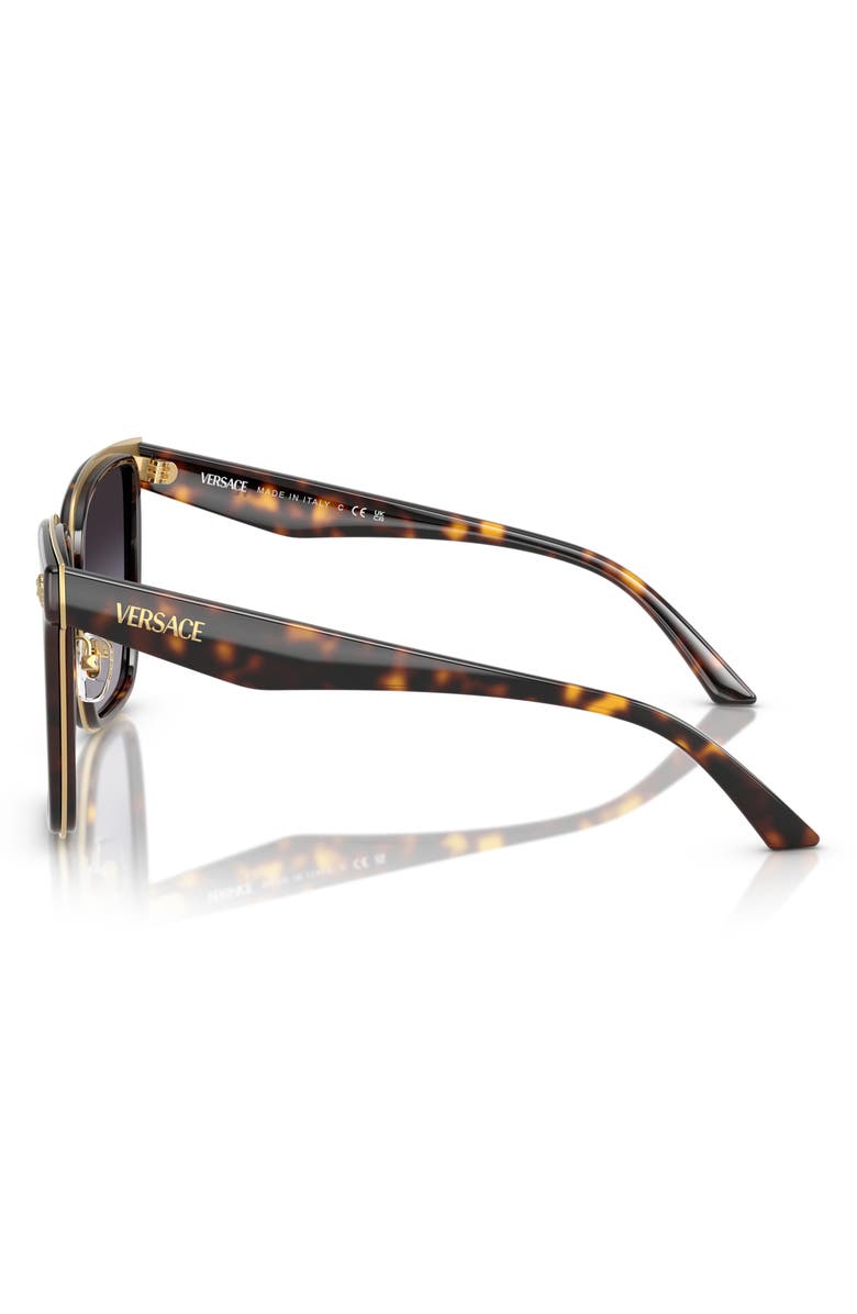 Versace 58mm Butterfly Sunglasses, Alternate, color, Havana