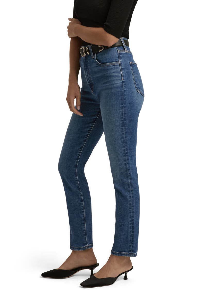 The Valentina Super High Waist Ankle Cigarette Jeans, Alternate, color, MADISON