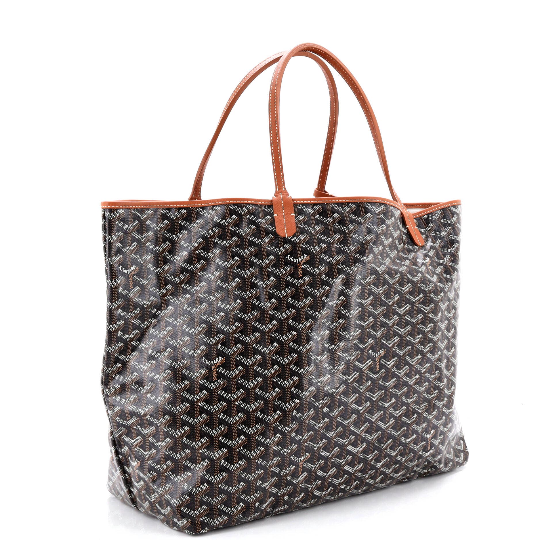 Pre-Owned Goyard Saint Louis Tote Coated Canvas PM, Alternate, color, Brown