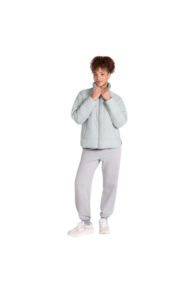 Nina Grid Quilted Padded Jacket, Alternate, color, Mint