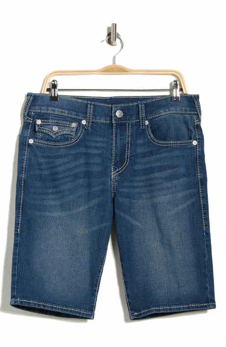 True Religion Ricky Big 'T' Flap Pocket Denim Shorts