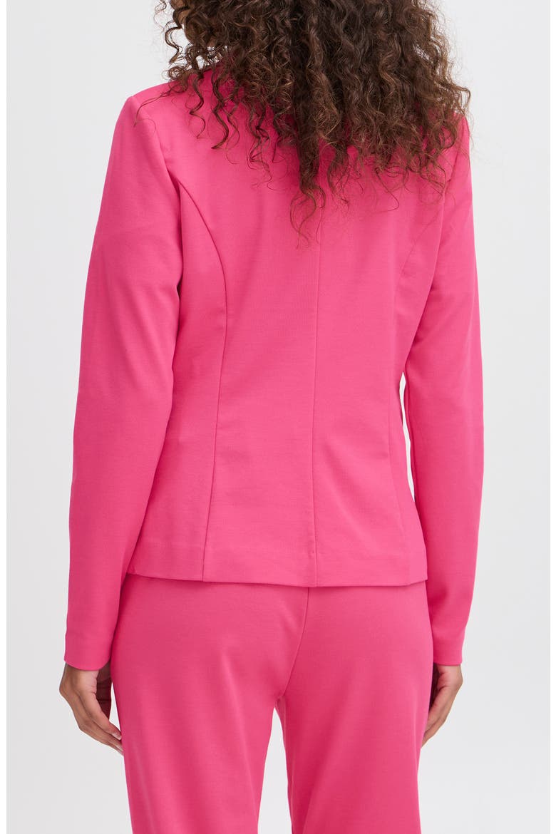 Regular Notch Lapel Ponte Blazer, Alternate, color, PINK YARROW